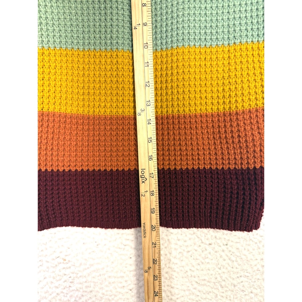 NWT Boho Festival Indie Sleeze Skirt Womens M Striped Grateful Knit Knee Length - Picture 5 of 7
